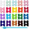 imageOaoleer 40Pcs 45quot Hair Bows Clips Grosgrain Ribbon Alligator Clips Barrettes Hair Accessories for Baby Girls Infants Toddlers Kids Teens Children 45 Inch 20 Colors in Pairs3 Inch Pack of 4020 Colors