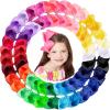 imageOaoleer Hair Bows 30 Colors 4 Inch Grosgrain Ribbon Bows Alligator Clips Hair Barrettes Hair Accessories for Girls Toddler Infants Kids Teens Children6 Inch Pack of 30