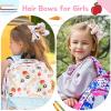 image2PCS Oaoleer Layered Grosgrain Ribbon Alligator Hair Clips White 6inch Barrettes for Girls Infants Toddlers Kids and TeensBack to School Bows