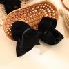 image2PCS Oaoleer Layered Grosgrain Ribbon Alligator Hair Clips White 6inch Barrettes for Girls Infants Toddlers Kids and TeensBlackVelvet