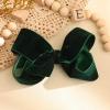 image2PCS Oaoleer Layered Grosgrain Ribbon Alligator Hair Clips White 6inch Barrettes for Girls Infants Toddlers Kids and TeensGreenVelvet
