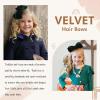 image2PCS Oaoleer Layered Grosgrain Ribbon Alligator Hair Clips White 6inch Barrettes for Girls Infants Toddlers Kids and TeensGreenVelvet