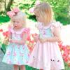 image2PCS Oaoleer Layered Grosgrain Ribbon Alligator Hair Clips White 6inch Barrettes for Girls Infants Toddlers Kids and TeensPink