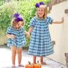 image2PCS Oaoleer Layered Grosgrain Ribbon Alligator Hair Clips White 6inch Barrettes for Girls Infants Toddlers Kids and TeensPurple