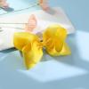 image2PCS Oaoleer Layered Grosgrain Ribbon Alligator Hair Clips White 6inch Barrettes for Girls Infants Toddlers Kids and TeensYellow