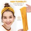 imageOAOLEER 14 Pack Wide Headbands for Women Elastic No Slip Knotted Hair Bands Yoga Hair Wrap
