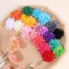 imageOAOLEER 40pcs 2quot Flower Baby Hair Bows Clips Chiffon Flower Tiny Hair Clips Fine Baby Hair Accessories for Girls Infants Toddlers Set of 20 Pairs