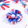 imageOAOLEER 4th of July American Flag Hair Bow Clips Blue White Red Grosgrain Ribbon Alligator Bow Kids Girls Women Hair Accessories For Party Supplies Blue White RedBBlue White RedB