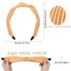 imageOAOLEER 6 Pack Top Knotted Headbands for Women Fashion Headband Cloth Cross Twist Hairband Cooling in Summer Suit for Workout Yoga Daily Life