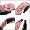 imageOAOLEER 6 Pack Top Knotted Headbands for Women Fashion Headband Cloth Cross Twist Hairband Cooling in Summer Suit for Workout Yoga Daily Life
