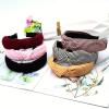 imageOAOLEER 6 Pack Top Knotted Headbands for Women Fashion Headband Cloth Cross Twist Hairband Cooling in Summer Suit for Workout Yoga Daily Life