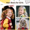 imageOAOLEER 6PCS Hair Bows for Girls Flower Hair Accessories for Girls Grosgrain Ribbon Bows With Alligator Clips Girl Hair Accessories for Kids Teen Back to School Flower BowsAFlower BowsBack to School