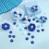 imageOAOLEER 6PCS Hair Bows for Girls Flower Hair Accessories for Girls Grosgrain Ribbon Bows With Alligator Clips Girl Hair Accessories for Kids Teen Back to School Flower BowsAFlower BowsNavy