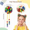 imageOAOLEER 6PCS Hair Bows for Girls Flower Hair Accessories for Girls Grosgrain Ribbon Bows With Alligator Clips Girl Hair Accessories for Kids Teen Back to School Round BowsBRound BowsBack to School