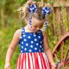 imageOAOLEER 6PCS Hair Bows for Girls Flower Hair Accessories for Girls Grosgrain Ribbon Bows With Alligator Clips Girl Hair Accessories for Kids Teen Back to School Round BowsBRound Bows4th of July