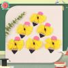 imageOAOLEER Back to School Hair Tie 6PCS Yellow Grosgrain Ribbon Pencil Cheerleading Hair Large Bows Ties for Girls Toddler Kids Kindergarten 1st 2nd 3rd 4th 5th GradePencil Pinwheel Bows Clips