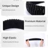 imageOAOLEER Velvet Padded Diamond Rhinestone Big Headband for Women Black Crystal Embellished Hair Hoop Races Goth Wedding Headpiece Fashion Hair Accessory Suit for WeddingPartyand Daily Life