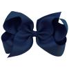 imageOaoleer 8PCS Hair Bows for Girls Navy Blue Grosgrain Ribbon Boutique Bow Alligator Clips Hair Accessories for Toddlers Little Girls Kids 8inch 6inch 45inch 3inch in Pair12PCS  Navy