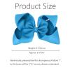 imageOaoleer 8PCS Hair Bows for Girls Navy Blue Grosgrain Ribbon Boutique Bow Alligator Clips Hair Accessories for Toddlers Little Girls Kids 8inch 6inch 45inch 3inch in Pair12PCS  Royal Bule