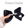 imageOaoleer 8PCS Hair Bows for Girls Navy Blue Grosgrain Ribbon Boutique Bow Alligator Clips Hair Accessories for Toddlers Little Girls Kids 8inch 6inch 45inch 3inch in Pair12PCS  Black