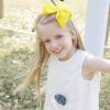 imageOaoleer 8PCS Hair Bows for Girls Navy Blue Grosgrain Ribbon Boutique Bow Alligator Clips Hair Accessories for Toddlers Little Girls Kids 8inch 6inch 45inch 3inch in Pair12PCS  Yellow