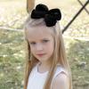 imageOaoleer 8PCS Hair Bows for Girls Navy Blue Grosgrain Ribbon Boutique Bow Alligator Clips Hair Accessories for Toddlers Little Girls Kids 8inch 6inch 45inch 3inch in Pair8PCS  Black