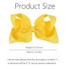 imageOaoleer 8PCS Hair Bows for Girls Navy Blue Grosgrain Ribbon Boutique Bow Alligator Clips Hair Accessories for Toddlers Little Girls Kids 8inch 6inch 45inch 3inch in Pair12PCS  Yellow