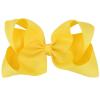 imageOaoleer 8PCS Hair Bows for Girls Navy Blue Grosgrain Ribbon Boutique Bow Alligator Clips Hair Accessories for Toddlers Little Girls Kids 8inch 6inch 45inch 3inch in Pair12PCS  Yellow