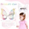 imageOaoleer Butterfly Hair Clips 10PCS Mini Satin Hair Bow Colorful Barrettes for Baby Girls Women Halloween Cosplaying Party Decor 2quotStyle A