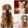 imageOaoleer Butterfly Hair Clips 10PCS Mini Satin Hair Bow Colorful Barrettes for Baby Girls Women Halloween Cosplaying Party Decor 2quotTulle Butterfly