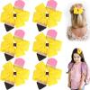 imageOAOLEER Back to School Hair Tie 6PCS Yellow Grosgrain Ribbon Pencil Cheerleading Hair Large Bows Ties for Girls Toddler Kids Kindergarten 1st 2nd 3rd 4th 5th GradePencil Pinwheel Bows Clips