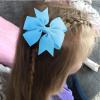 image3 Inch Hair Bows for Baby Girls Oaoleer Back to School Pinwheel Bows Grosgrain Ribbon Toddler Bows Clips Hair Barrettes Accessories for Girls In Pairs 40PCS Pinwheel Hair Bows