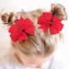 image3 Inch Hair Bows for Baby Girls Oaoleer Back to School Pinwheel Bows Grosgrain Ribbon Toddler Bows Clips Hair Barrettes Accessories for Girls In Pairs 40PCS Pinwheel Hair Bows