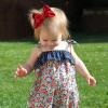 imageOAOLEER 2PCS 45inch Hair Bows for Girls Gold Sparkling Satin Alligator Clips Sparkling Ribbon Bow Hair Accessories for Girls Infants Toddlers Kids Teens Children GoldRed