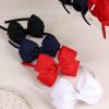 imageOAOLEER Grosgrain Bow Headband for Girls Navy Headband with 45 inch Bow for Toddlers Hair Band Accessories for Little Girls Kids Set of 2 Navy 45inchNavy