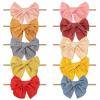 imageOAOLEER Headband ampamp Bow Holder for Girls Hair Bows Hanging Baby Headbands Storage Scrunchies Holder Organizer Toddler Barrettes Clips Holder 3in1 for Wall Room Door or Closet colorful