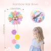 image12PCS Hair Bows for Girls Rainbows Hair Accessories with Alligator Clips for Kids Teen