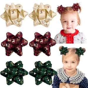 image6PCS Christmas Hair Bows for Girls Xmas Hair Clips ampamp Accessories  Festive Holiday Hairpins for Women Girls Toddler Children ampamp Kids  Party Gifts Christmas BowsAChristmas BowsA