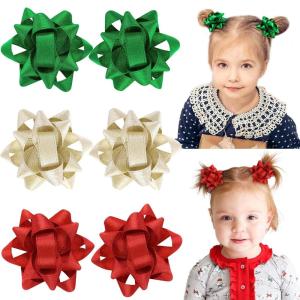 image6PCS Christmas Hair Bows for Girls Xmas Hair Clips ampamp Accessories  Festive Holiday Hairpins for Women Girls Toddler Children ampamp Kids  Party Gifts Christmas BowsAChristmas BowsC