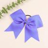 image16PCS 8quot Large Cheer Hair Bows Ponytail Holder Elastic Band Handmade for Cheerleading Teen Girls College Sports 16 Pcs Flag RedLight Purple