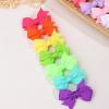 imageOAOLEER 40PCS 2 Inches Baby Hair Ties Toddler Hair Ties with Bows Elastic Ponytail Holders Mini Small For Baby Girls InfantsBaby Hair TiesC