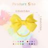 imageOAOLEER 40PCS 2 Inches Baby Hair Ties Toddler Hair Ties with Bows Elastic Ponytail Holders Mini Small For Baby Girls InfantsBaby Hair TiesC