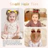 imageOAOLEER 40PCS 2 Inches Baby Hair Ties Toddler Hair Ties with Bows Elastic Ponytail Holders Mini Small For Baby Girls InfantsBaby Hair TiesC