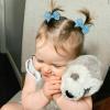 imageOAOLEER 40PCS 2 Inches Baby Hair Ties Toddler Hair Ties with Bows Elastic Ponytail Holders Mini Small For Baby Girls InfantsBaby Hair TiesC
