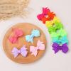 imageOAOLEER 40PCS 2 Inches Baby Hair Ties Toddler Hair Ties with Bows Elastic Ponytail Holders Mini Small For Baby Girls InfantsBaby Hair TiesC