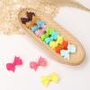 imageOAOLEER 40PCS 2 Inches Baby Hair Ties Toddler Hair Ties with Bows Elastic Ponytail Holders Mini Small For Baby Girls InfantsBaby Hair TiesC