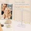 imageOAOLEER Bracelet Holder Display Acrylic Necklace OrganizerGold Jewelry Holder with 20 Movable Hooks Bracelet Stand Organizer Jewelry Display Stand for Necklaces Bangles