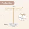 imageOAOLEER Bracelet Holder Display Acrylic Necklace OrganizerGold Jewelry Holder with 20 Movable Hooks Bracelet Stand Organizer Jewelry Display Stand for Necklaces Bangles