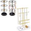 imageOAOLEER Jewelry Stand Holder Organizerbracelet holder displayNecklace Holder Gold Jewelry Stand Displays with Hanging Storage for Necklace Bracelet Earrings Rings