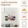 imageOAOLEER Scrunchie Holder Hanger Hair Tie Organizer Hair Accessories Organizer for Girls Women